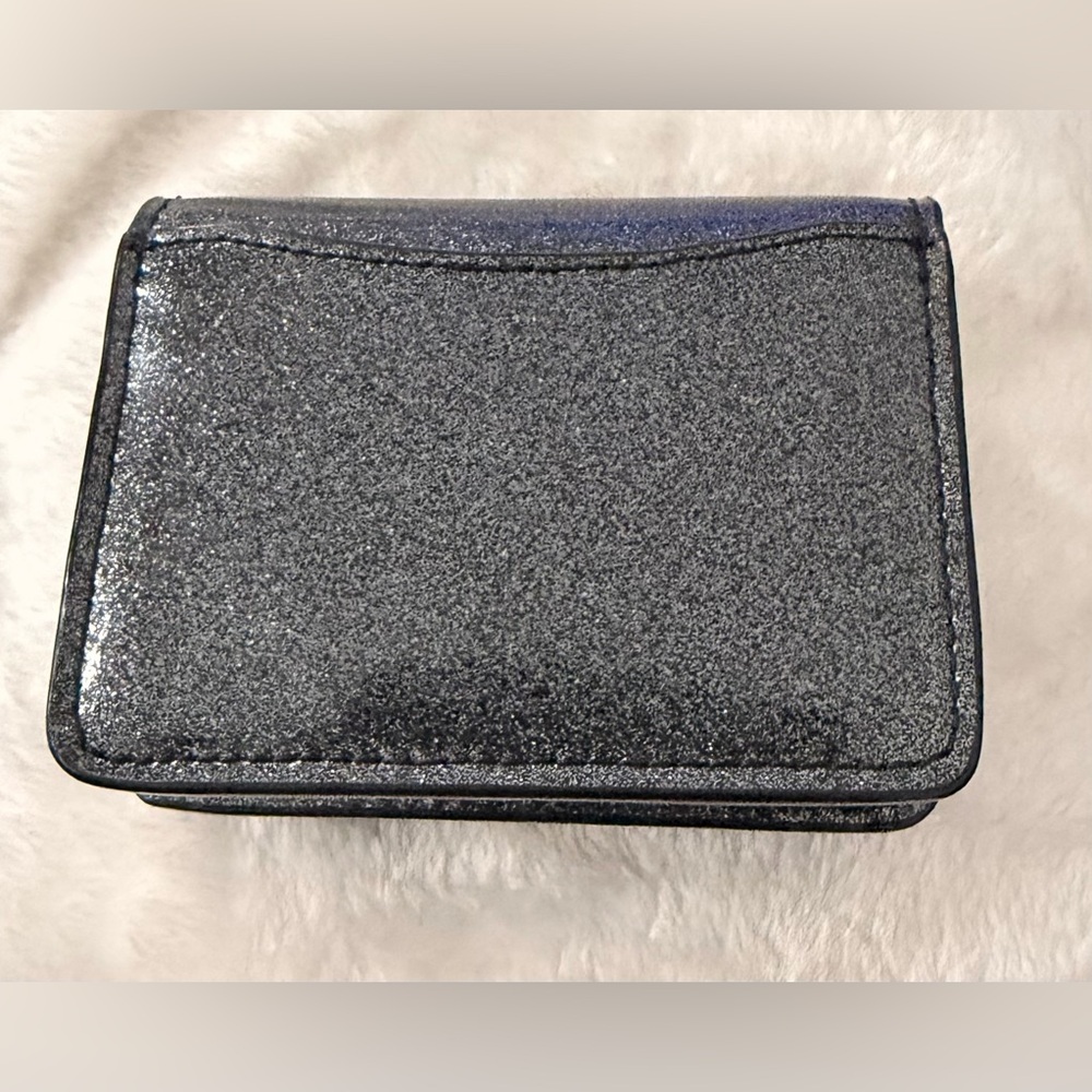 Coach Black Glitter Leather Mini Chain Crossbody / Card Holder | Authentic - Picture 11 of 15